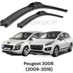 Würth Peugeot 3008 Muz Silecek Takımı Dört Mevsim (2009-2016) 2'li Tek Ebat
