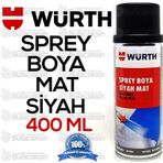 Würth RAL9005 Siyah 400 ml Sprey Tampon Boya Mat