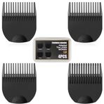 Wusuker 4 profesyonel saç kesme muhafızları kesme kılavuzları manscaped çim biçme makinesi 3.0 için uygundur, yedek düzeltici korumaları kesme uzunlukları 1/8"-1/2" inç çim biçme makinesine uyar 3.0
