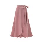 WUUISDNX Kadın Fashionistas Için yüksek Kaliteli Malzeme Maxi Etek Seksi Yumuşak Bez Siyah Etek Midi Etek Uzun Etek Etekler, pembe,1, XL