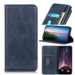 Wuzixi LG Velvet için kılıf. Çizilmez, Açılır Kılıf Yandan Destek Çubuğu Özellikli Kart Yuvaları Kılıf, LG Kadife için PU Deri Folyo Kapak. Mavi