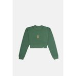 WWF Market Mirket Crop - Yeşil Sweatshirt