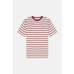 WWF Market Panda Supreme Çizgili T-Shirt - Kırmızı/Krem