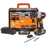 WX354.4 20VOLT/4.0AH Li-Ion Çift Akülü Kömürsüz Profesyonel Şarjlı Darbeli Matkap