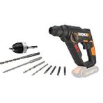 Wx390.9 20volt 1.2j Profesyonel Sds-plus Pnömatik Şarjlı Matkap + 8 Adet Uç + Mandren ( Akü Dahil Değildir )