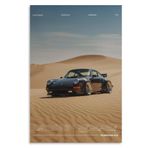 WXCOHB Araba posteri 911 GT3RS, yarış arabası duvar sanatı, erkekler için vintage otomobil posteri, otomobil sanat baskıları, tuval, çerçevesiz, 30 x 45 cm