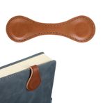 WY LIGHTING LEVEL PU Deri Kitap Ayracı Vintage Mıknatıs Kitap Sayfa Tutucu Retro Sayfa İşaretleyici Klips El Yapımı Sevimli Okuma Aksesuarları Kadınlar için Hediye Noel Kitap Kurdu Okuyucu Hediye Bookish (Kahverengi)