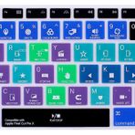 WYGCH Final Cut Pro X Kısayolları Hotkey Klavye Kapağı MacBook Air 2018 [Retina Ekran ve Dokunmatik Kimlik ile 13,3 inç A1932] Silikon Yumuşak Koruyucu, ABD/AB Versiyonu