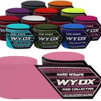 WYOX Boks El Sargıları İç Eldivenler - Elastik Başparmak Döngü Bandajları, Bilek Sargısı Koruması için Meksika Tarzı Eldiven Altı, Muay Thai, MMA (1'li Paket, Pembe, 4,5 m)