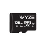 Wyze Genişletilebilir Depolama 128GB MicroSDHC Kart Sınıf 10, Siyah