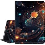 WZCJDHMJ Microsoft Surface Pro 7 /Pro 6/Pro 5/Pro 4 Kılıf, İnce Akıllı PU Deri Ayarlanabilir Stand Koruyucu Kapak Otomatik Uyandırma/Uyku ile Surface Pro 4/5/6/7 12,3 inç Uzay Gezegeni için