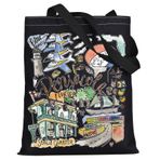 WZMPA Pensacola Florida Seyahat Tote Çanta Pensacola Hatıra Hediye Pensacola Plaj Omuz Çantası Pensacola Şehir Gezisi Eşya, Pensacola Tote-bl, Large