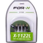 X-1122L 2 Rca + 2 Rca Bakır 5 Metre Kablo