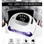 x 21 Uv LED Tırnak Kurutucu 320 W 72 Uv LED Protez Tırnak Kalıcı Oje Kurutma Makinesi