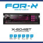 X-604BT Çift USB 3 Amfi Çıkışlı Oto Teyp, Yüksek Performans ve Kaliteli Ses - Cappuccino