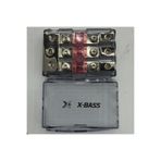 X-BASS XB-03 1 Giriş 3 Çıkış Profesyonel Sigortalı Oto Amfi Blok Dağıtıcı 4 GA Uyumlu