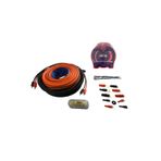 X-BASS Xb-4kit 4GA Amfi Kablo Seti Kaliteli Profesyonel Anfi Kablosu Sarı Pirinç Oksit Yapmaz
