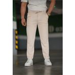 x-compass life Erkek Italyan Kesim Duz Paça Esnek Likralı Bilek Boy Pike Pantolon/jogger