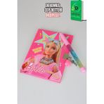 x Dekomus Lisanslı Barbie Secret Diary Kilitli Hatıra Defteri ve Simli Kalem Seti "dekomus Cep Defteri Hediyeli" - 102-Beyaz