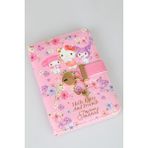 x Dekomus Lisanslı Hello Kitty & Friends Secret Garden Edition Kilitli Hatıra Defteri / Günlük - 12M-Krem