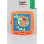 x Dekomus Lisanslı Jurassic World Raptor Squad Çift Katlı Beslenme Kabı / Lunch Box - 1 - Turuncu