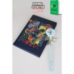 x Dekomus Lisanslı Stitch Lisanslı Stitch Unleash Lock Journal Kilitli Hatıra Defteri ve Labirent Figürlü Geçmeli Kalem Seti - 0
