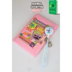 x Dekomus Lisanslı Yeni Sezon Lisanslı Lilo&stitch Unleash Lock Journal Kilitli Hatıra Defteri ve Labirent Figürlü Geçmeli Kalem Seti - Mavi - 1