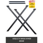x - Güçlü Masa Ayağı 40X40 - 61,5X70