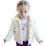 x Ipek Atlas Kız Erkek Bebek Çocuk Peluş Ceket Mont - Açık Ekru - 2 Yaş