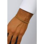 X-lady Accessories Altın Renk Iç Içe Geçmeli Arnavut Asansör Unisex Erkek Çelik Bileklik - 3380
