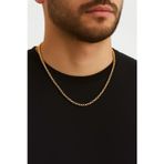 X-lady Accessories Altın Renk Iç Içe Geçmeli Arnavut Asansör Unisex Erkek Çelik Kolye - 3375