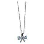 X-lady Accessories Gümüş Renk Fiyonk Baget Sf Zincir Çelik Kolye - 3657