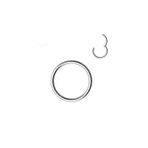 X-lady Accessories Gümüş Renk Paslanmaz Kararmaz Cerrahi Çelik Tam Halka Kıkırdak Tragus Helix Çelik Piercing - 3172