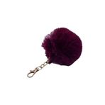 X-Lady Accessories Patlıcan Moru Renk Peluş Ponpon Anahtarlık 973,Patlıcan Tek Ebat
