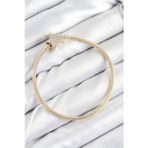 X-lady Accessories Pirinç Charm Zirkon Taşlı Yıldız Model Gold Renk Kadın Bileklik - TJ-BB7810