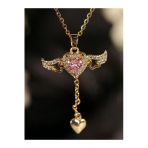 X-Lady Accessories X-Lady Accessories Altın Renk Sevgi Meleği Kolye Kadın Çelik Kolye - 3414
