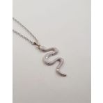 X-Lady Accessories Yılan Figürlü Kolye Gümüş Renk - 329