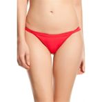 X-Lady Transparan Detay Kadın String Külot 505 Siyah ve Kırmızı Seçenekli (Kırmızı, L)