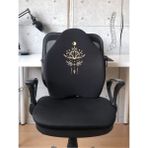 X-Large Visco Bel Destek Gamer Oyuncu Koltuk Yastığı- Siyah Lotus