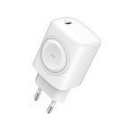 X-Level Applewatch ile Uyumlu, 22W GaN Yüksek Hızlı Şarj Adaptörü, 22W Çift Yönlü, USB Type-C ve Kablosuz Şarj Destekli, PowerDelivery Teknolojisi, Akım Korumalı, XC4046, Beyaz