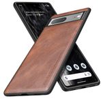 X-level Google Pixel 7 Kılıf, [Earl 3 Series] PU Deri Vintage İnce Koruyucu Kılıf Yumuşak TPU Tampon Kaymaz Deri Kılıf Pixel 7 5G Kılıf için - Kahverengi