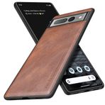 X-level Google Pixel 7 Pro Kılıf, [Earl 3 Series] PU Deri Vintage İnce Koruyucu Kılıf Yumuşak TPU Tampon Kaymaz Deri Kılıf Pixel 7 Pro 5G Kılıf için - Kahverengi