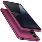 X-level Sony Xperia 10 VI ile uyumlu kılıf, silikon, ultra ince, çizilmez, yumuşak TPU koruma, ultra ince koruyucu kılıf, Sony Xperia 10 VI için, kaymaz, şarap kırmızısı