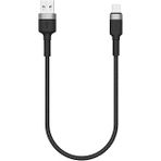 X-Level Xcc8699 X-Sharkmini Usb-A To Lightning Hızlı Şarj Data Kablosu 30Cm 3A 27W Qc 3.0 Pd Destekli 480 Mbps Veri Aktarım Örgü Hasır Alüminyum Uç Dayanıklı Kısa Şarj Kablosu | Xcc8699