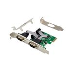 X-MEDIA XM-PEX-2S PCI-E 2-Port Dual DB9 Seri / RS232 Port PCI Express (PCIe x1) Adaptör Kartı - WCH382L Yonga Seti - 16C550/16C552/16C554 ve 16C750 UART