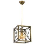 X Modern Avize E27 12w 25x25cm Metal Eskitme Avonni-av-1732-1e Kaplama