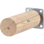 X-Perk Ahşap Ağaç Mobilya Ünite Baza Koltuk Kanepe Ayağı Boy 11 cm Çap 4 cm Yuvarlak - Açık Kahverengi