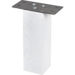X-Perk Ahşap Ayak Mobilya Baza Koltuk Kanepe Ünite Sehba Dolap Ayağı Boy 12 cm En 4 cm Beyaz - 025