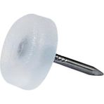 X-Perk Çivili Masa Sandalye Zemin Koruyucu Plastik Seffaf Ayak 25 Adet Çap 16 mm