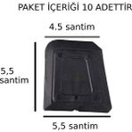 X-Perk Esnek Çok Amaçlı Plastik Spatula Çekomastik Slikon Derz Uygulama 10'lu Set - Siyah